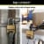 Master Lock M175XDLF Heavy Duty Outdoor Combination Lock, 1-1/2 in. Shackle, Brass Finish Perspective: top