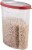 Rubbermaid® Cereal Keeper Storage Container - Clear/Red Perspective: top