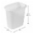 Rubbermaid 6 Quart Bedroom, Bathroom, and Office Wastebasket Trash Can, White Perspective: top