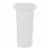 Rubbermaid 13.25 Gallon Rectangular Spring-Top Lid Wastebasket Trash Can, White Perspective: top