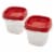 Rubbermaid® Square Food Storage Container - Clear Perspective: top
