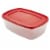 Rubbermaid® Easy Find Lids® Storage Container - Red / Clear Perspective: top