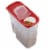 Rubbermaid Modular Cereal Container - Red/Clear Perspective: top