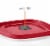 Rubbermaid® Easy Find Lids Vented Food Container - Clear/Racer Red Perspective: top
