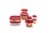 Rubbermaid® Easy Find Lids with Vents Containers and Lids Set - Racer Red/Clear Perspective: top