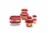 Rubbermaid® Easy Find Lids with Vents Containers and Lids Set - Racer Red/Clear Perspective: top