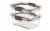Rubbermaid® Brilliance™ 3.2-Cup Glass Food Storage Containers Perspective: top