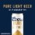 Coors Pure Organic Light Lager Beer Perspective: top