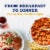 Odom’S Tennessee Pride Sausage And Biscuits Breakfast Sandwiches Perspective: top
