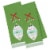 Design Imports CAMZ10855 Noel Embellished Dish Towel Perspective: top