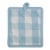 Dii Buffalo Check Ktichen Textiles, Om 13X6" Ph 9X8", White & Light Blue, 2 Pieces Perspective: top