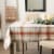 Dii Thanksgiving Cozy Picnic, Plaid Tablecloth 52X52" Perspective: top