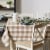 Design Imports CAMZ12418 60 x 84 in. Stone Buffalo Check Tablecloth Perspective: top