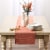 Dii Vintage Red & White 2-Tone Ribbed Table Runner Perspective: top