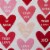 Dii Conversation Hearts Print Table Runner Perspective: top