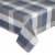 DII French Blue Tri Color Check Tablecloth Perspective: top