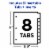 Avery® Insertable Big Tab™ Dividers Perspective: top