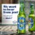 Heineken 0.0 Non-Alcoholic Beer Bottles Perspective: top