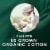 L. Organic Cotton Top Layer Ultra Thin Pads with Wings Regular Absorbency Perspective: top