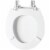 Mayfair White Round Molded Wood Toilet Seat Perspective: top