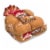 Oroweat 100% Whole Wheat Sandwich Buns Perspective: top