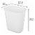 Sterilite Rectangular Wastebasket - White Perspective: top