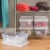 Sterilite Storage Box with Lid - Clear / White Perspective: top