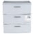 Sterilite 3 Drawer Wide Weave Storage Tower - Cement Perspective: top