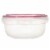 Sterilite Rocket Red Seal 2.5 Qt Plastic Food Storage Bowl Container with Lid Perspective: top