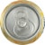 LaCroix® Lemon Flavored Sparkling Water Can Perspective: top