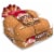 Arnold® 100% Whole Wheat Sandwich Buns Perspective: top