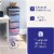 Homz 6-Drawer Plastic Bedroom & Closet Organizer Storage, Clear/Black Frame Perspective: top