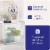 Homz Plastic 3 Clear Drawer Small Rolling Storage Container Tower, White Frame Perspective: top