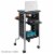 Safco Scoot Presentation Cart 21-1/2 x30-1/4 x40-1/2  Black 8945BL Perspective: top