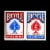 Bicycle® Standard Playing Cards - Red/Blue Perspective: top