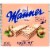 Manner Vienna Hazelnut Wafer Cookies Perspective: top