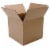 Duck® Brown Kraft Moving and Storage Box Perspective: top