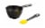 Lodge Cast Iron Melting Pot and Silicone Brush Set - Black/Yellow Perspective: top