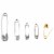 SINGER® Assorted Safety Pins Perspective: top