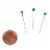 Singer Pearlized Straight Pins-Size 20 150/Pkg Perspective: top