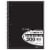 Top Flight Wide Rule 5-Subject Notebook - 200 Sheets - Assorted Perspective: top