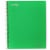 Top Flight College Rule 5-Subject Notebook - 160 Sheet - Assorted Perspective: top