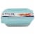 Anchor Hocking Heritage Basketweave Embossed Cake Dish with Lid Perspective: top