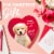 WHITMAN'S SAMPLER Valentine's Day Fancy Pet Heart Assorted Milk & Dark Chocolate Gift Box Perspective: top
