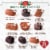 Valentine's Day Cheetah Heart Assorted Milk & Dark Chocolate Candy Gift Box Perspective: top