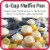 GoodCook® Nonstick 6-Cup Texas Muffin Pan Perspective: top