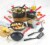 GoodCook ProEase Nonstick 12 Piece Cookware Set with Utensils, Black Perspective: top
