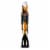 Mr. Bar-B-Q 02162XNST Mr. Bar-B-Q - 3 Piece Sure Grip Spatula Tongs, Perspective: top