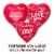 RUSSELL STOVER Valentine's Day Happy Heart Day Assorted Milk & Dark Chocolate Candy Gift Box Perspective: top