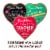 RUSSELL STOVER Valentine's Day Chalkboard Heart Milk & Dark Chocolate Candy Gift Box Perspective: top